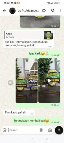 Testimonial Papan Bunga Pernikahan jakarta
