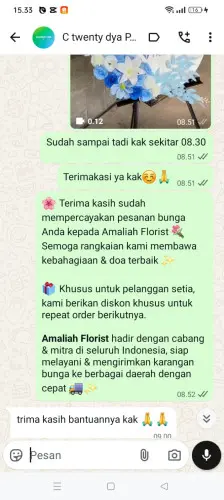Testimonial Standing Flower jakarta