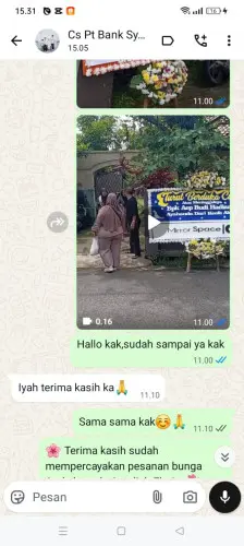 Testimonial Papan Bunga jakarta